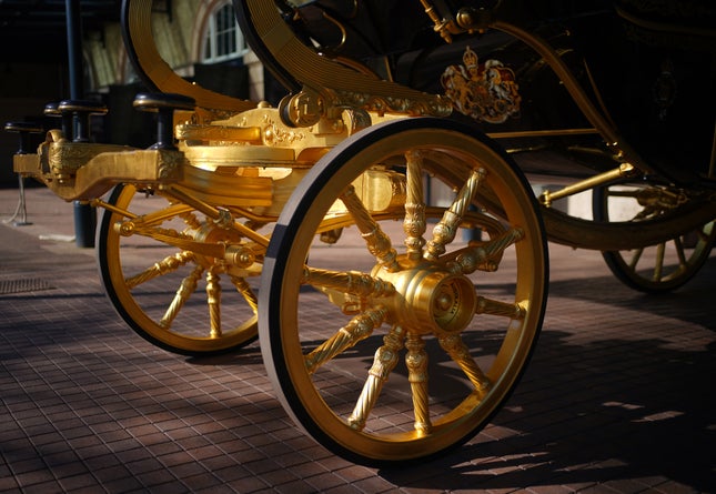 El eje delantero del Diamond Jubilee State Coach